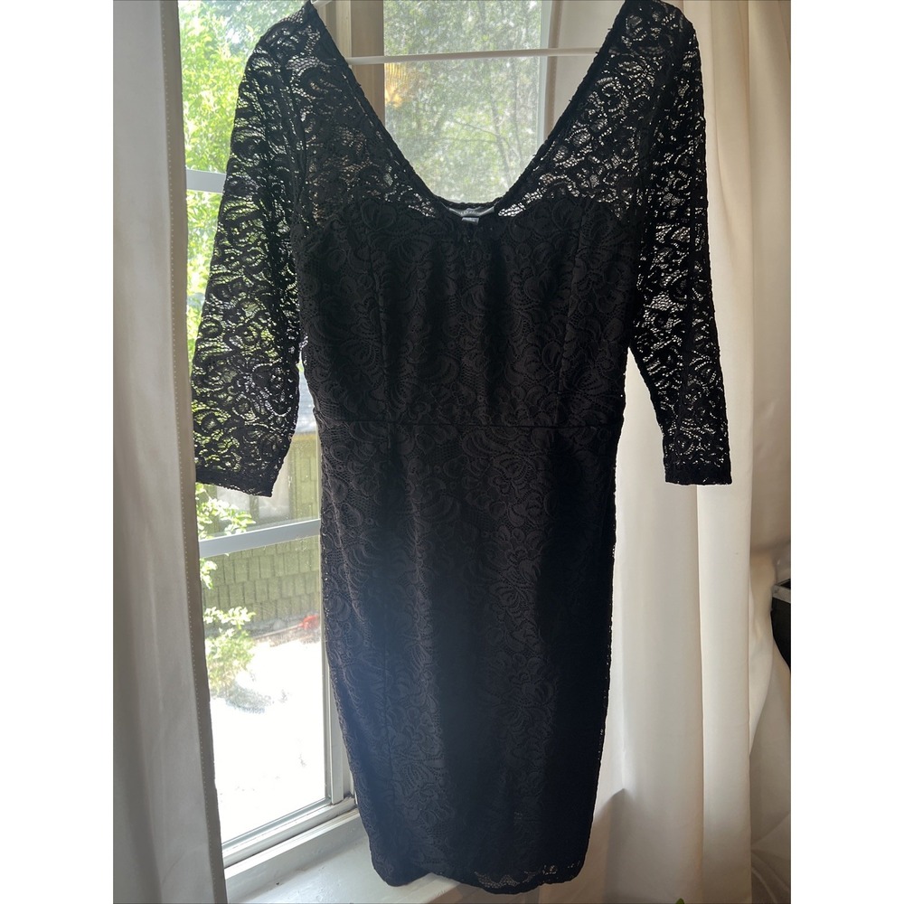 Bold Elements Black Lace Dress Size L